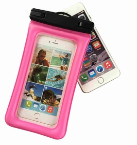 Inflatable floating cell phone waterproof bag