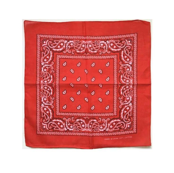 Custom screen printed bandanas square scarf
