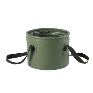 Manufacturing custom logo pvc folding bucket bag for traveling and camping