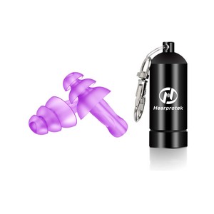 Custom pack box case flexible Reusable silicone Earplugs