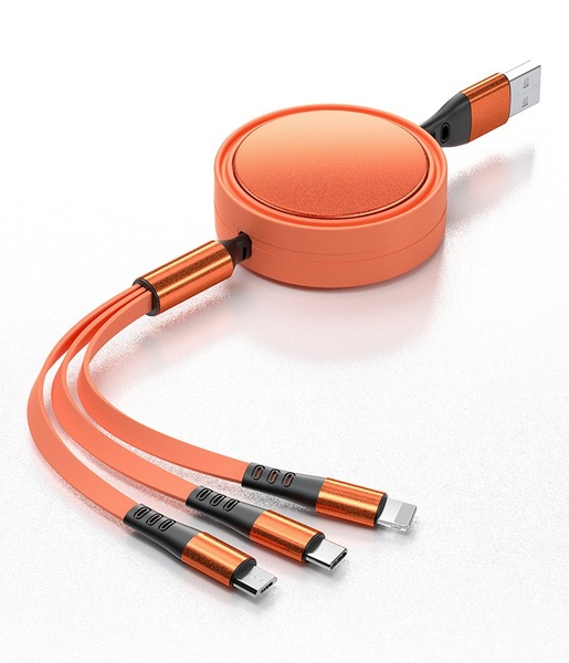 Multi Charging Cable Retractable 3 in 1 USB Charger cables