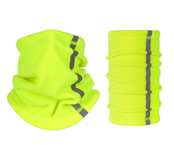 Fleece Neck Gaiter Visibility Reflective Safety Neck Warmer Balaclava Bandana