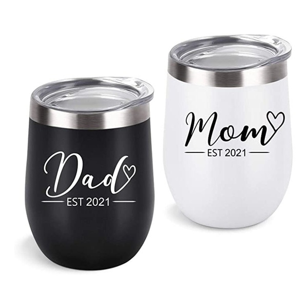 Custom 12 OZ Vacuum Stainless Steel Egg Cup Wine Tumbler  coffee cup