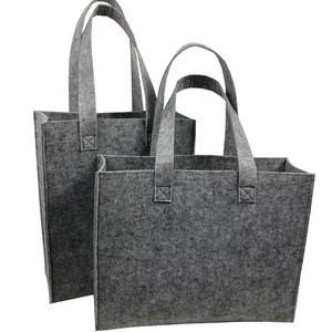 Custom felted fabrics tote bag