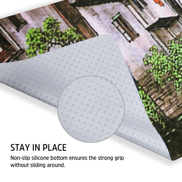 Portable Printing Microfiber Cleaning Cloth with Silicone Dots