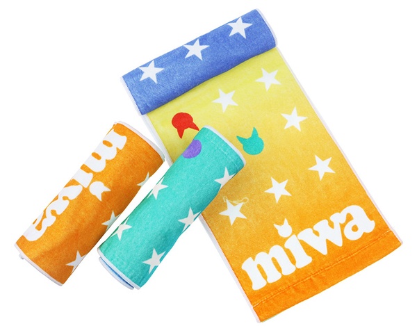 Cotton custom printed towels