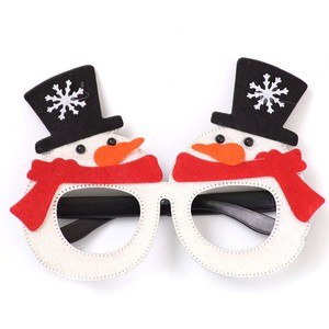 Christmas Glasses Glitter Frame Costume Eyeglasses for Christmas Party Supplies and Party Favors