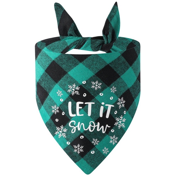Christmas Dog Bandanas Scarf Triangle Bibs Kerchief Decoration for Small Medium Large Dogs Cats Pets