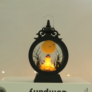Halloween Small Vintage Style Flameless Lantern Skull Skeleton Decorative Lamp