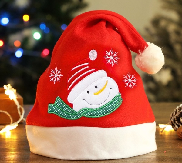 Santa Hats Santa Claus Snowman Christmas Decorations