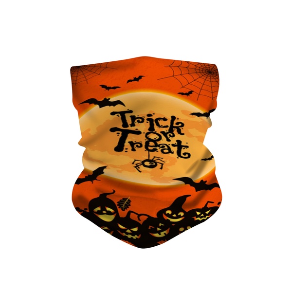 Halloween Sun Protection Face Shield Multi Use Thickened Winter Bandanas for Mens Face Mask Reusable