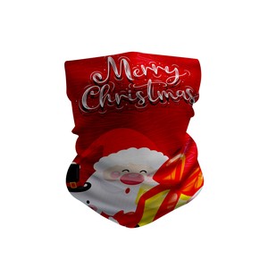 Christmas UV Protection Winter Thicker  Neck Gaiter Balaclava Breathable Face Covering Scarf