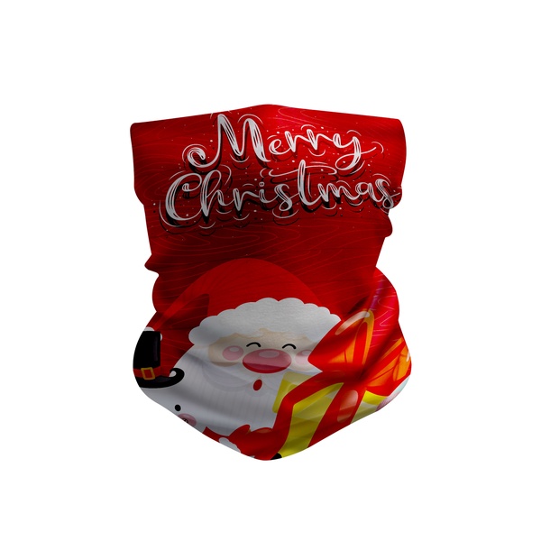 Christmas UV Protection Winter Thicker  Neck Gaiter Balaclava Breathable Face Covering Scarf