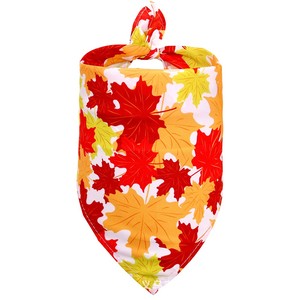 Fall Dog Bandana Autumn Thanksgiving Triangle Bibs Scarf Accessories for Dogs Pets