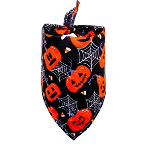 Halloween Dog Bandanas Costumes Dog Bandanas Washable Pet Neckerchief Dog Bibs for Halloween Party