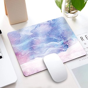 Flat Mouse Pad Washable Mousepads with Lycra Cloth Non-Slip Rubber Mousepad