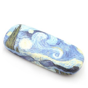 Hard Shell Eyeglasses Case Protector Linen Fabrics Large Glasses Case Concise