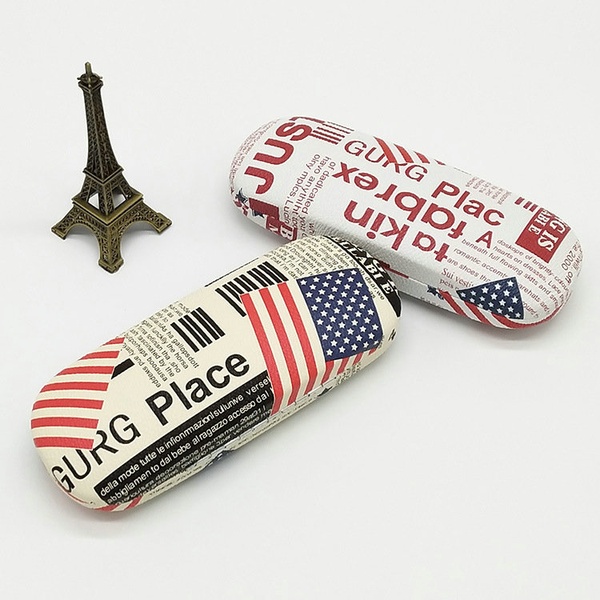 Hard Shell Eyeglasses Cases Cartoon Protective Case with Glasses Cloth Storage Box Holder