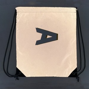 Custom printing foldable Reflective polyester Drawstring backpack