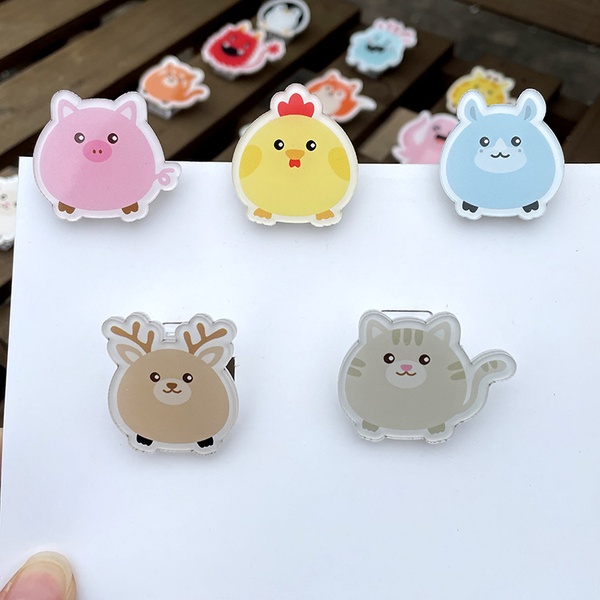 Custom shape and printing Acrylic Binder Clips