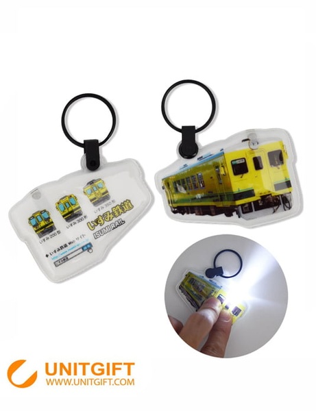Pvc Plastic Promotional Gift Mini Led Keychain/tiny Flash Lights