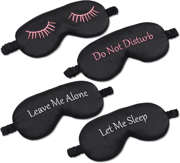 Satin Silk blindfold sleep eye mask for travelling and swimming when you need sleep