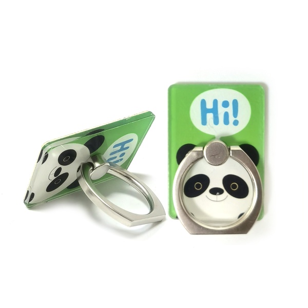 Universal Acrylic Ring Buckle Phone Holder Cartoon Pocket Pet