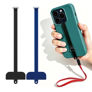 Custom printing 2-in-1 Bilymate Silicone Phone Tether Tabs & Holder Strap Anti-Lost Finger Grip Lanyard for Phones