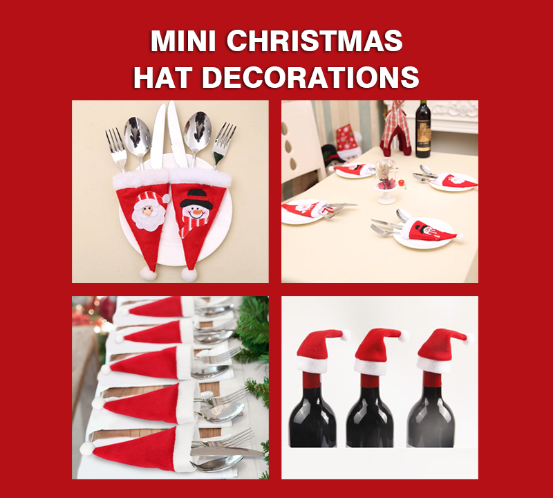 Mini christmas hat decorations christmas